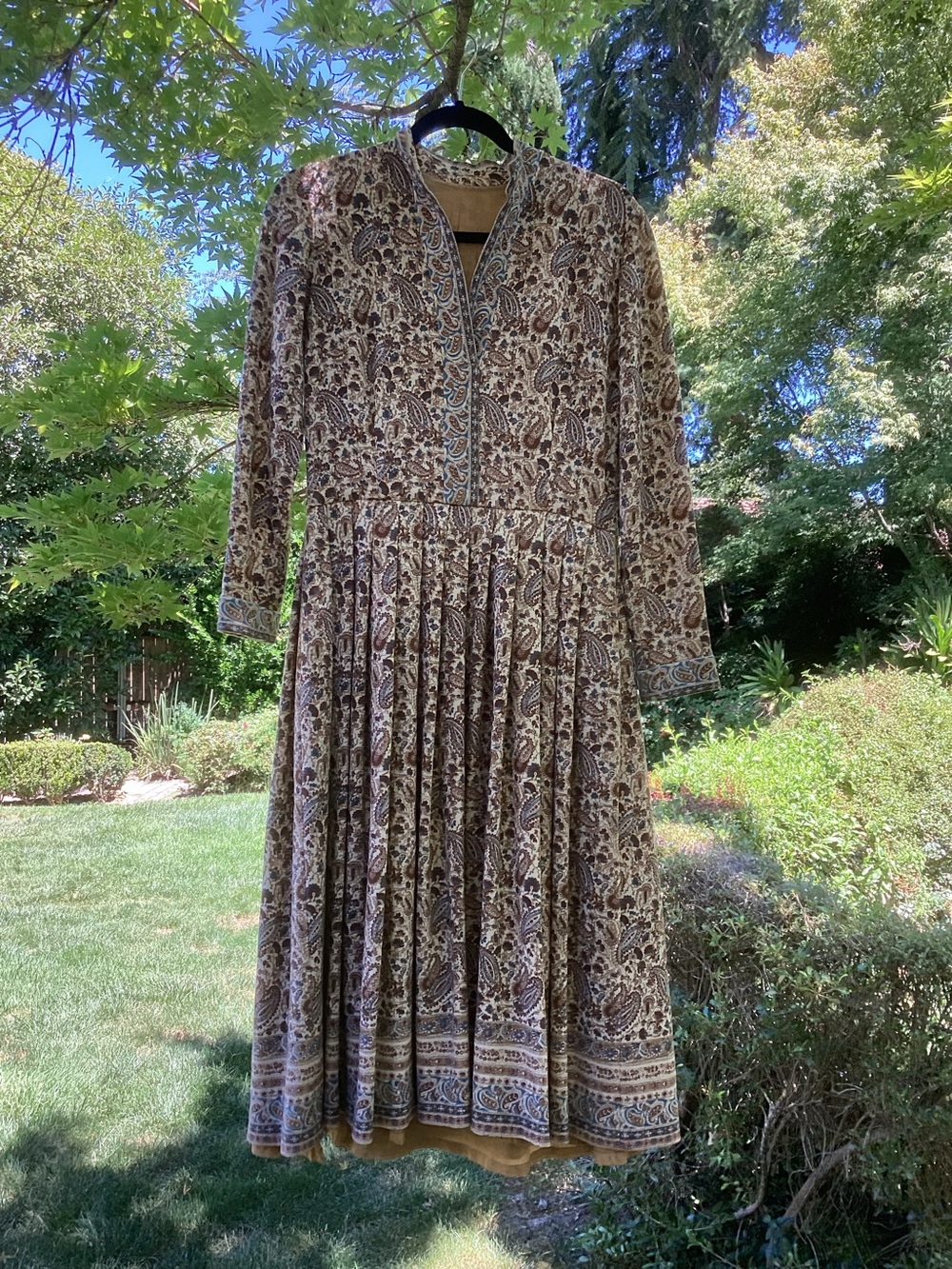 Vintage 50s/60s Handmade Paisley Dress